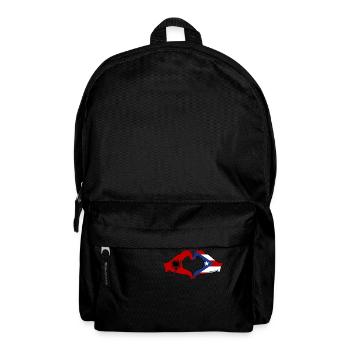 Albanien Puerto Rico Hände Herzform - Rucksack - Schwarz - Vorne