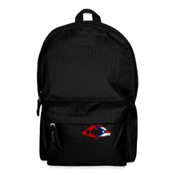 Albanie Porto Rico Mains Forme de Coeur Utilisé - Sac à dos - noir - Devant