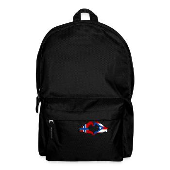Norvège Porto Rico Mains Forme de Coeur - Sac à dos - noir - Devant