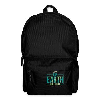 Our Earth Our Future Earth Day Environmental Plane - Backpack - black - Front