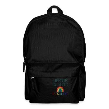 Liberté Egalité FCKAFDÉ - Rainbow FCKAFD - Backpack - black - Front