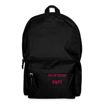 Kit De Survie Futur Papy Cadeau personnalisé - Sac à dos - noir - Devant
