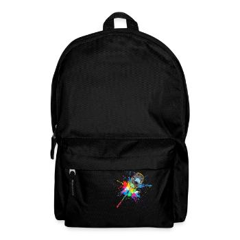 Colorful Badminton Racket Badminton - Backpack - black - Front
