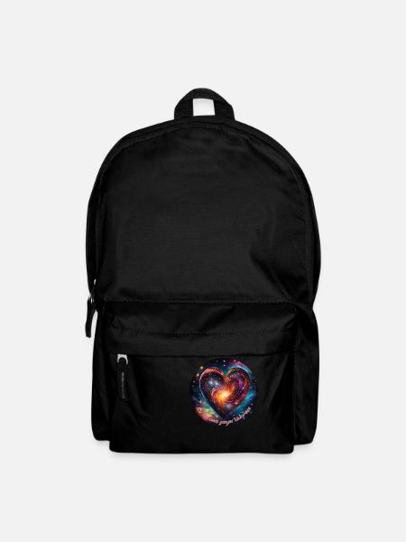 Herz mit Spruch - Du bist mein ganzes Universum - Rucksack - Schwarz