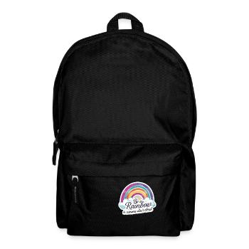 Sei ein Regenbogen in der Wolke eines anderen Bunten - Rucksack - Schwarz - Vorne