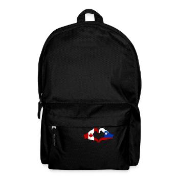 Canada Slovénie Drapeau Mains Coeur Forme - Sac à dos - noir - Devant