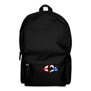 Canada Finlande Drapeau Mains Coeur Forme - Sac à dos - noir - Devant