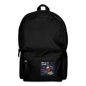 Bitcoin uncle Satoshi - Rucksack - Schwarz - Vorne