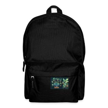 Plant lover - Rucksack - Schwarz - Vorne
