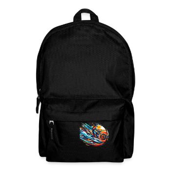 Motorrad Motocross biker bike - Rucksack - Schwarz - Vorne