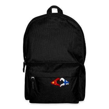 Chine Finlande Drapeau Mains Coeur Forme Utilisé - Sac à dos - noir - Devant