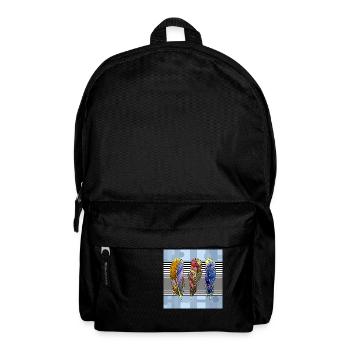Feder - Rucksack - Schwarz - Vorne