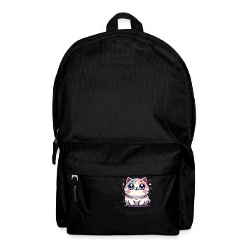 Who Rescued Who? – Lustiges Katzen Shirt - Rucksack - Schwarz - Vorne