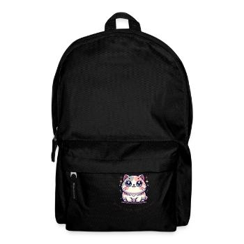 Work Hard, Nap Harder – Funny Cat Shirt - Backpack - black - Front