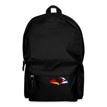 Germany Cuba Flag Hands Heart Shape - Backpack - black - Front