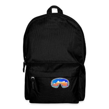 Ski Goggles Skier Vintage Design Bright - Backpack - black - Front