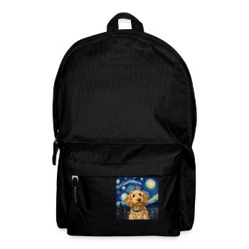 Goldendoodle Golden Doodle Van Gogh - Sac à dos - noir - Devant