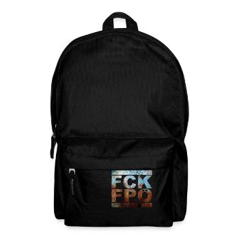 FCK FPÖ - Montrer l’exemple contre la droite (vintage) - Sac à dos - noir - Devant
