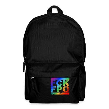 FCK FPÖ - Montrer l’exemple contre la droite - Sac à dos - noir - Devant