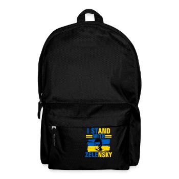 I support zelenzky against  - Ukraine - Backpack - black - Front