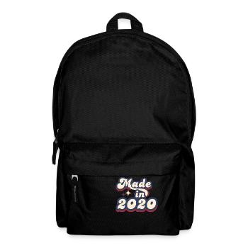 Hergestellt im Jahr 2020 Retro - Rucksack - Schwarz - Vorne
