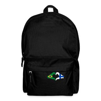 Brésil Finlande Drapeau Mains Coeur Forme - Sac à dos - noir - Devant