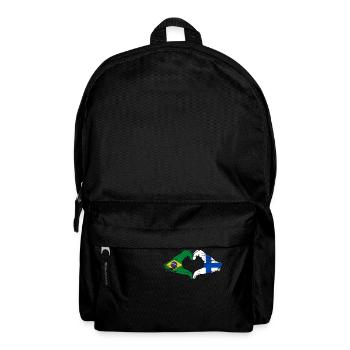 Brésil Finlande Drapeau Mains Coeur Forme Utilisé - Sac à dos - noir - Devant