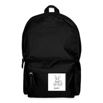 Osterhase - Rucksack - Schwarz - Vorne