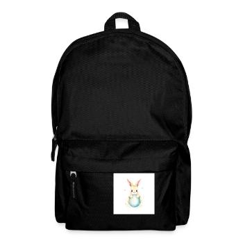 Ei-Liebe & Hasenzauber - Rucksack - Schwarz - Vorne
