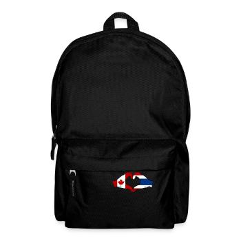 Kanada Thailand Flagge Hände Herzform - Rucksack - Schwarz - Vorne