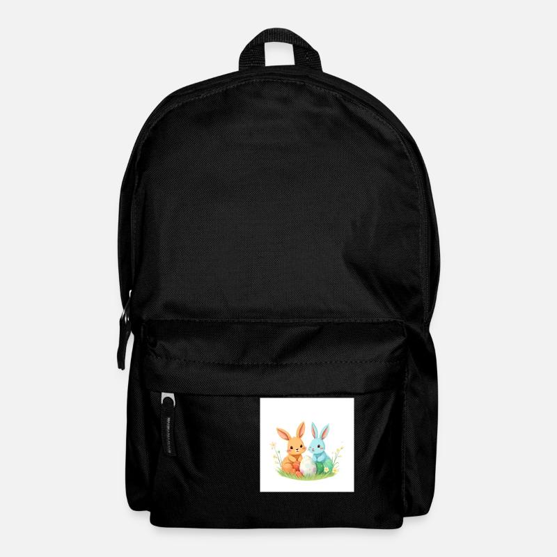 Osterhase im Glücksrausch - Rucksack - Schwarz