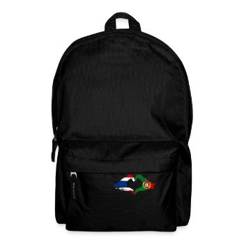 Thaïlande Portugal Drapeau Mains Coeur Forme Utilisé - Sac à dos - noir - Devant