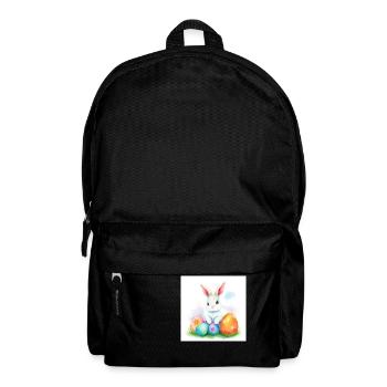 Osterhase und bunte Überraschungen - Rucksack - Schwarz - Vorne