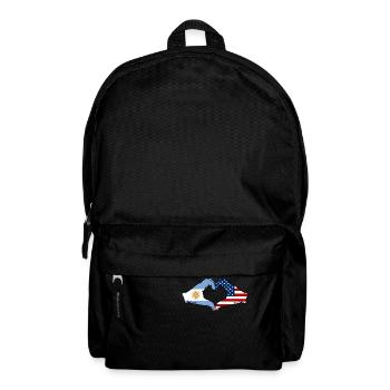 Argentine États-Unis Drapeau Mains Coeur Forme - Sac à dos - noir - Devant