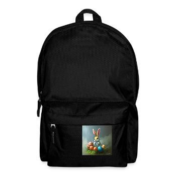 Hasi & die Ostereiersuche - Rucksack - Schwarz - Vorne