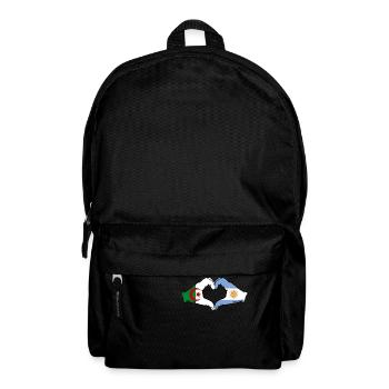 Algérie Argentine Drapeau Mains Coeur Forme - Sac à dos - noir - Devant