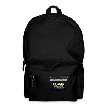 There are 3 things that cannot be hidden - Backpack - black - Front
