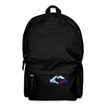 Bavaria Russia Flag Hands Heart Shape - Backpack - black - Front