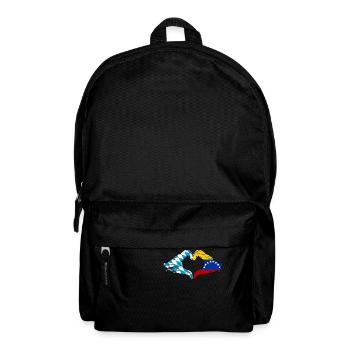 Bavaria Venezuela Flag Hands Heart Shape Used - Backpack - black - Front
