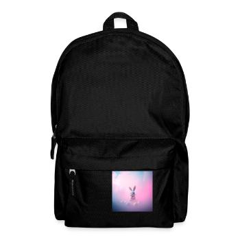 „Der fröhliche Eierhase“ - Rucksack - Schwarz - Vorne