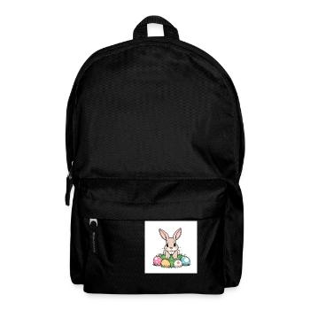 „Ostereierjagd beginnt!“ - Rucksack - Schwarz - Vorne