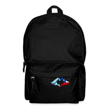 Bavière, Chili, drapeau, aiguilles, forme de coeur utilisé - Sac à dos - noir - Devant