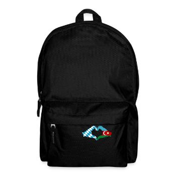 Bavaria Azerbaijan Flag Hands Heart Shape - Backpack - black - Front