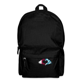 Qatar Bavaria Flag Hands Heart Shape Used - Backpack - black - Front