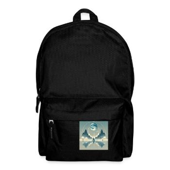 my world - Rucksack - Schwarz - Vorne