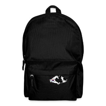 South Korea Football Flag Hands Heart Shape Used - Backpack - black - Front