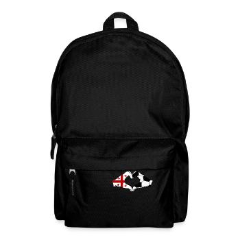 Georgia Football Flag Hands Heart Shape - Backpack - black - Front