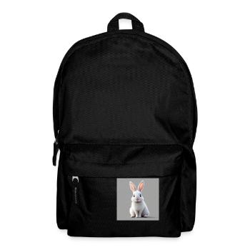 Easter rabbit white - Backpack - black - Front