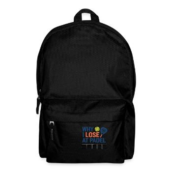 Why I lose at Padel 2 - Rucksack - Schwarz - Vorne