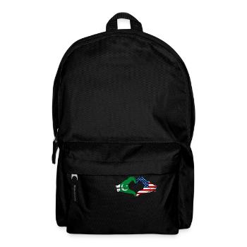 Pakistan USA Flag Hand Heart Shape Used - Backpack - black - Front
